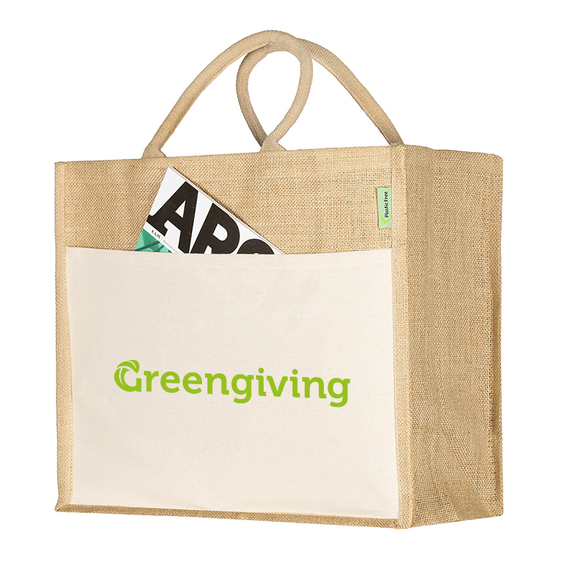 Jute shopper plasticvrij | Eco geschenk